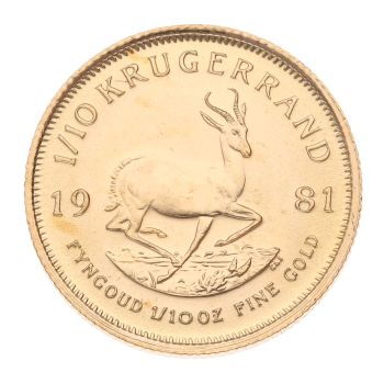 1981 1/10oz South Africa Krugerrand Coin