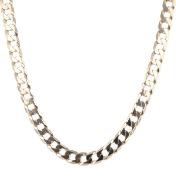 9ct Yellow Gold Curb Chain 22"