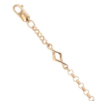 9ct Yellow Gold Fancy Belcher Bracelet 7"