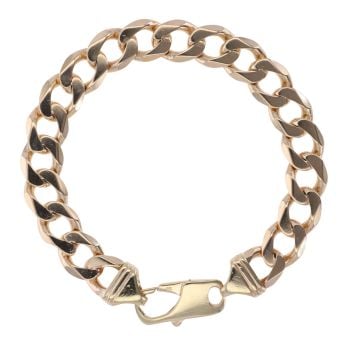9ct Yellow Gold Curb Bracelet 9.5"