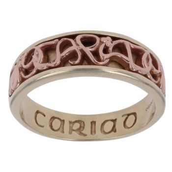 9ct Yellow and Rose Gold Cariad Clogau Ring