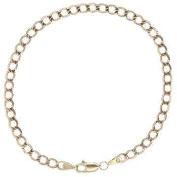 9ct Yellow Gold Curb Bracelet 7.5"