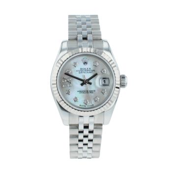 Rolex Custom Datejust Pre Owned Watch Ref 179174