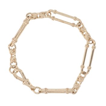 9ct Yellow Gold Fancy Bracelet 8"