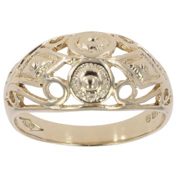 9ct Yellow Gold Openwork Fancy Ring
