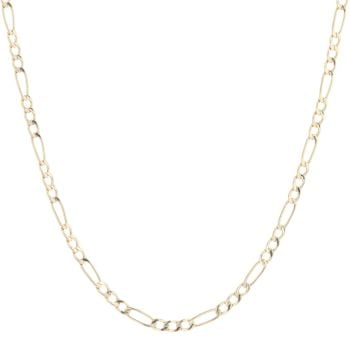 9ct Yellow Gold Figaro Chain 18"