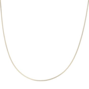 9ct Yellow Gold Small Links Curb Chain 16"