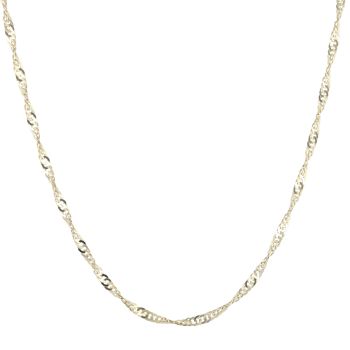 9ct Yellow Gold Twist Chain 24"