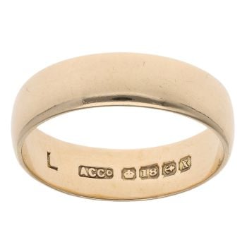 18ct Yellow Gold Wedding Ring 5mm