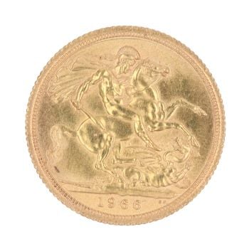 1966 Elizabeth II Full Sovereign Coin