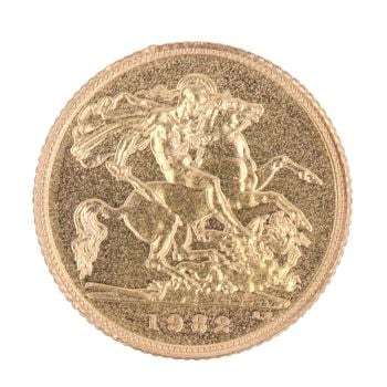 1982 Elizabeth II Half Sovereign Coin