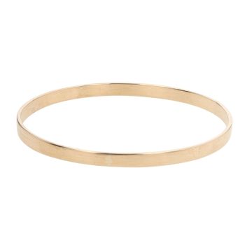 9ct Yellow Gold Plain Bangle
