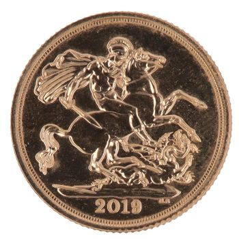 2019 Elizabeth II Fifth Portrait UK Full Sovereign Coin