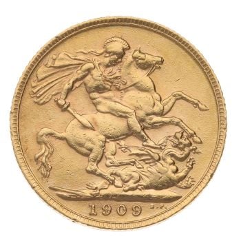 1909 Edward VII Full Sovereign Coin