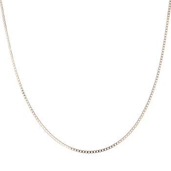 14ct Yellow Gold Curb Chain 18"