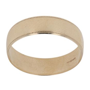 9ct Yellow Gold 5.9mm Wedding Band