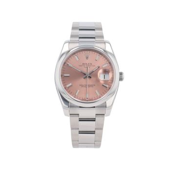 Rolex Oyster Perpetual Date Pre Owned Watch Ref 115200