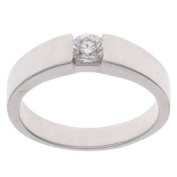 18ct White Gold 0.25ct Brilliant Cut Diamond Solitaire Ring