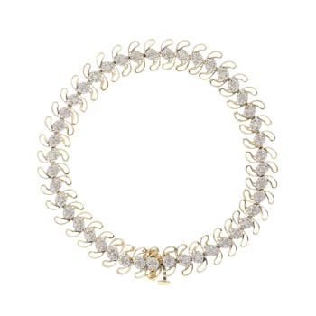 9ct Yellow Gold 0.50ct Brilliant Cut Diamond Bracelet 7"