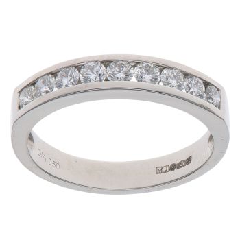 Platinum 0.50ct Brilliant Cut Diamond Eternity Ring