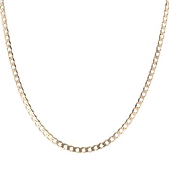 9ct Yellow Gold Curb Chain 20"