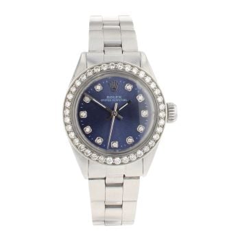 Rolex Custom Oyster Perpetual Pre Owned Watch Ref 6718
