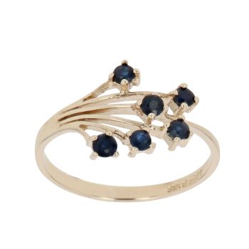 9ct Yellow Gold Sapphire Fancy Ring