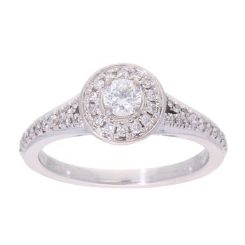 18ct White Gold 0.45ct Vera Wang Diamond Cluster Ring
