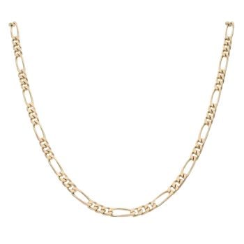 9ct Yellow Gold Figaro Chain 22"