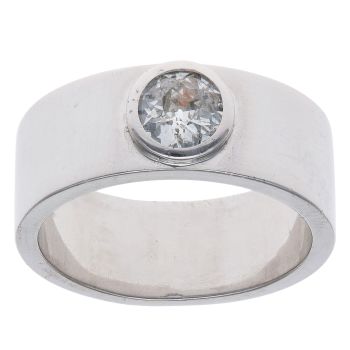18ct White Gold 0.70ct Old Cut Diamond Wedding Band