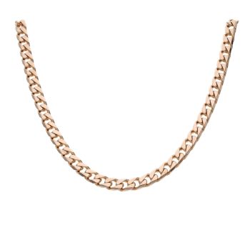 9ct Yellow Gold Square Curb Chain 20"