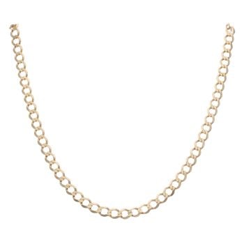 9ct Yellow Gold Curb Chain 22"