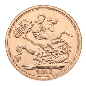 2018 Elizabeth II Fifth Portrait UK Full Sovereign Coin