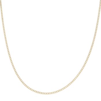 9ct Yellow Gold Curb Chain 18"
