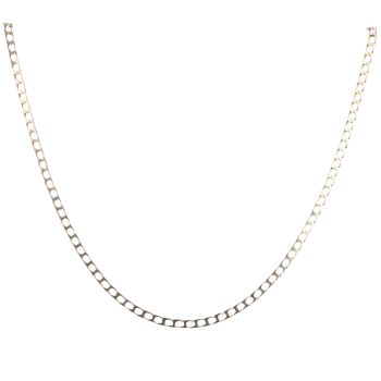 9ct Yellow Gold Square Curb Chain 22"