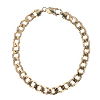 9ct Yellow Gold Curb Bracelet 8.5"