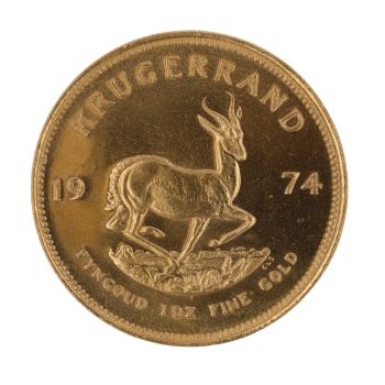 1974 1oz South Africa Krugerrand Coin