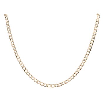 9ct Yellow Gold Curb Chain 22"
