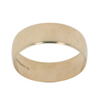 9ct Yellow Gold Wedding Band 6.4mm