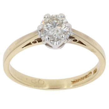 18c Yellow Gold 0.60ct Brilliant Cut Diamond Solitaire Ring