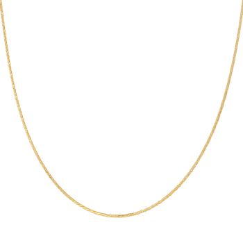 22ct Yellow Gold Spiga Wheat Chain 18"