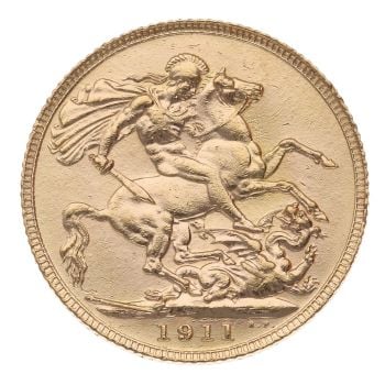 1911 George V Full Sovereign Coin