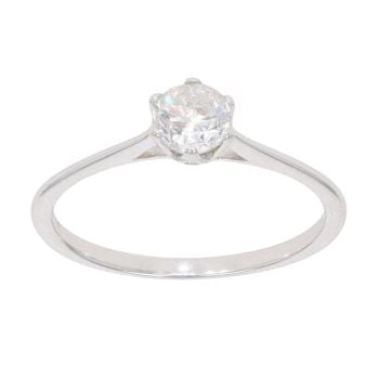 18ct White Gold 0.35ct Diamond Solitaire Ring