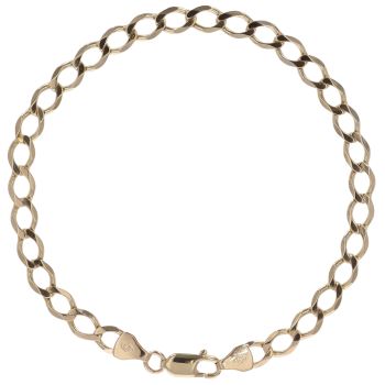 9ct Yellow Gold Curb Bracelet 7.5"