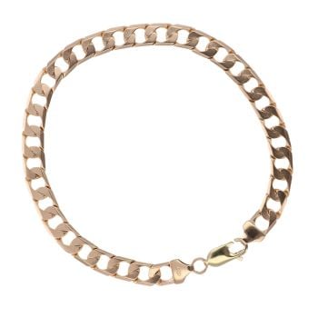 9ct Yellow Gold Curb Bracelet 8.5"