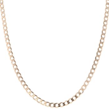 9ct Yellow Gold Curb Chain 22"