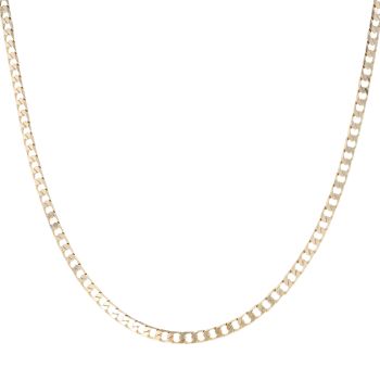 9ct Yellow Gold Curb Chain 18"