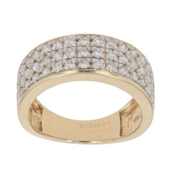 18ct Yellow Gold 1.00ct Brilliant Cut Diamond Fancy Ring