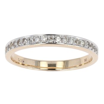 9ct Yellow Gold 0.25cts Diamond Eternity Ring by Anya Belle