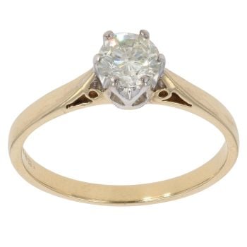 18ct Yellow Gold 0.50ct Brilliant Cut Diamond Solitaire Ring